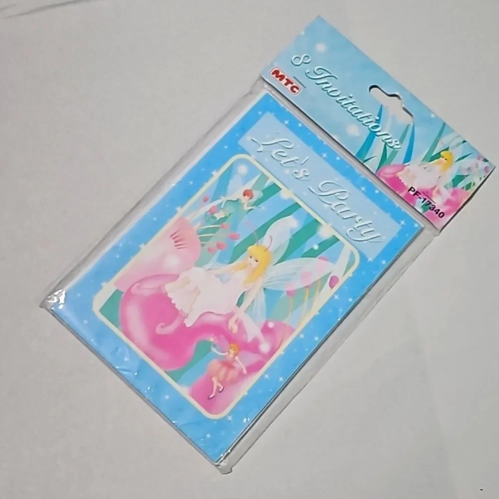 Vintage Fairy Party Y2K Invitation Girls Princess Wonderland NEW